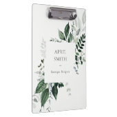 Elegant Modern Green Leafy Tropical Foliage Fern Klembord (Rechts)