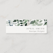 Elegant Modern Green Leafy Tropical Foliage Fern