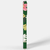 Elegant Modern Green Pink Floral Case-Mate iPhone Case (Achterkant / Rechts)