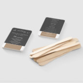 Elegant modern Grey beige Wedding Programme Handwaaier (Niet-gemonteerd)