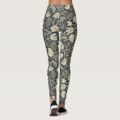 Elegant modern grijs en wit patroon l Workout Leggings (Achterkant)
