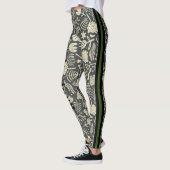 Elegant modern grijs en wit patroon l Workout Leggings (Links)