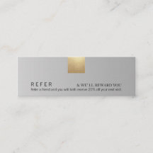 Elegant modern grijs gradiënt Gold Accent Referenc