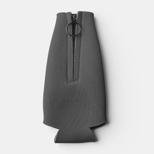 Elegant modern grijs monogram bruiloft flesjeskoeler (Achterkant)