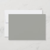Elegant Modern Grijs Script Custom Wedding Paar Bedankkaart (Achterkant)