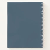 Elegant modern grijs script koken familie Ontvange Notitieboek (Achterkant)