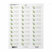 Elegant Modern Groen Margarita Cocktail Adres Etiket (Full Sheet)