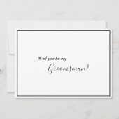 Elegant Modern Groomsman Voorstel Kaart (Voorkant)