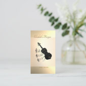 Elegant Modern, Guitar, Music Teacher Visitekaartje (Staand voorkant)