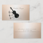 Elegant Modern, Guitar, Music Teacher Visitekaartje (Voorkant / Achterkant)