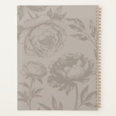 Elegant Modern Hand-Drawn Sketch Floral Organize Planner (Achterkant)