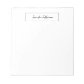 Elegant modern, handgeschreven beeldscherm — profe notitieblok (Voorkant)