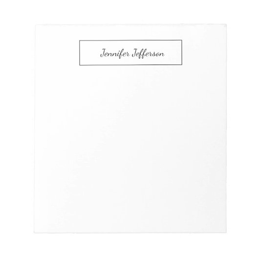 Elegant modern, handgeschreven beeldscherm — profe notitieblok (Voorkant)