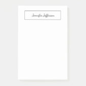 Elegant modern, handgeschreven beeldscherm — profe post-it® notes (Voorkant)