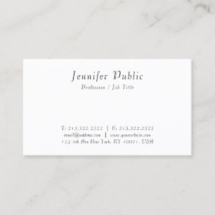 Elegant Modern Handgeschreven Script Eenvoudig Des Visitekaartje