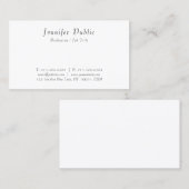 Elegant modern handgeschreven script Eenvoudig ont Visitekaartje (Voorkant / Achterkant)