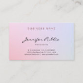 Elegant modern handgeschreven script, kleurrijke p visitekaartje (Voorkant)