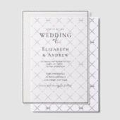 Elegant, modern, handschrift, bruiloft, vellum uitnodigingen (Offset (Uitnodiging))