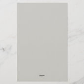 Elegant Modern Handschrift Eenvoudig Professioneel Briefpapier (Achterkant)