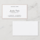 Elegant modern handschrift Eenvoudige Creative Pla Visitekaartje (Voorkant / Achterkant)