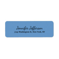 Elegant modern handschrift effen grijs blauw