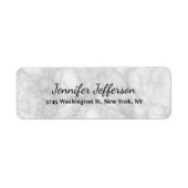 Elegant modern handschrift in grijs etiket (Voorkant)