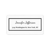 Elegant modern handschrift in Professional Etiket (Voorkant)