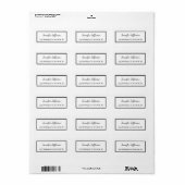 Elegant modern handschrift in Professional Etiket (Full Sheet)