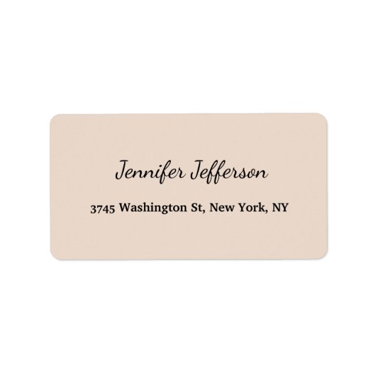 Elegant modern handschrift in Professional Etiket (Voorkant)