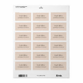 Elegant modern handschrift in Professional Etiket (Full Sheet)