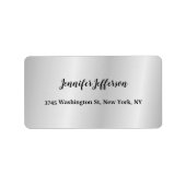 Elegant modern handschrift in Professional Grey Etiket (Voorkant)