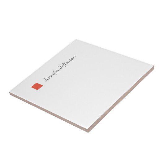 Elegant modern handschrift in Professional Tegeltje (Zijkant)