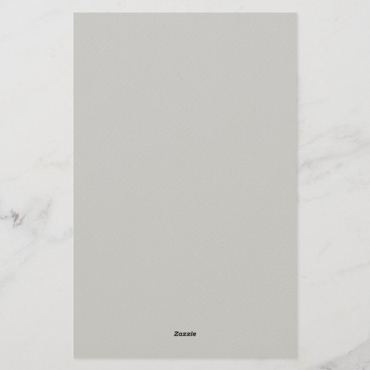Elegant Modern Handschrift Plain Professional Grey Briefpapier (Achterkant)