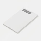 Elegant Modern Handschrift Plain Professional Grey Post-it® Notes (Schuin)