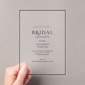 Elegant, modern, handschrift, Vrijgezellenfeest Acryl Uitnodigingen (Insitu (Draagbaar))