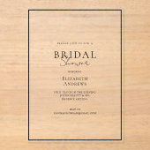 Elegant, modern, handschrift, Vrijgezellenfeest Acryl Uitnodigingen (Voorkant)