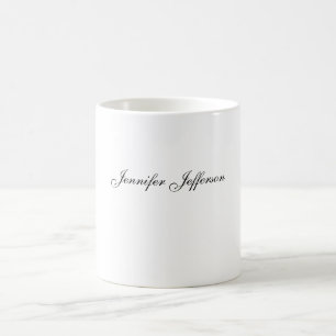 Elegant Modern Handwriting Eenvoudig Professioneel Koffiemok