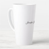 Elegant Modern Handwriting Eenvoudig Professioneel Latte Mok (Linkerhoek)