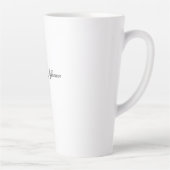 Elegant Modern Handwriting Eenvoudig Professioneel Latte Mok (Rechts)