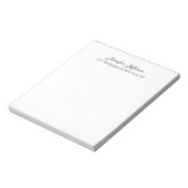 Elegant Modern Handwriting Eenvoudig Professioneel Notitieblok (Linkerzijde)
