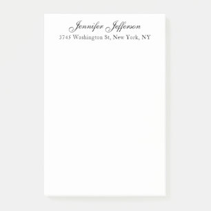Elegant Modern Handwriting Eenvoudig Professioneel Post-it® Notes