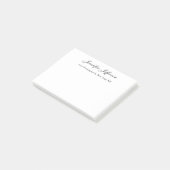 Elegant Modern Handwriting Eenvoudig Professioneel Post-it® Notes (Schuin)