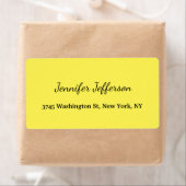 Elegant Modern Handwriting Geel Etiket (Insitu)