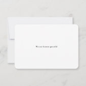 Elegant Modern Handwriting Script Huwelijksfoto Th Bedankkaart (Achterkant)