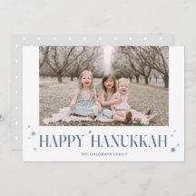 Elegant Modern Happy Hanukkah Foto