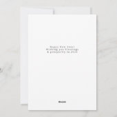 Elegant Modern Happy New Year 2026 Family Photo Feestdagenkaart (Achterkant)