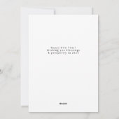 Elegant Modern Happy New Year 2026 Family Photo Feestdagenkaart (Achterkant)