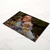 Elegant modern Happy Nieuwjaar 3 Fotoscript Folie Feestdagenkaart (Gedraaid)