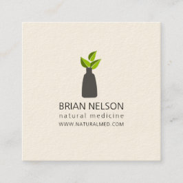 Elegant modern Holistic Medicine Minimalist Vierkante Visitekaartje