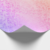 Elegant modern holografisch demasje cadeaupapier (Hoek)